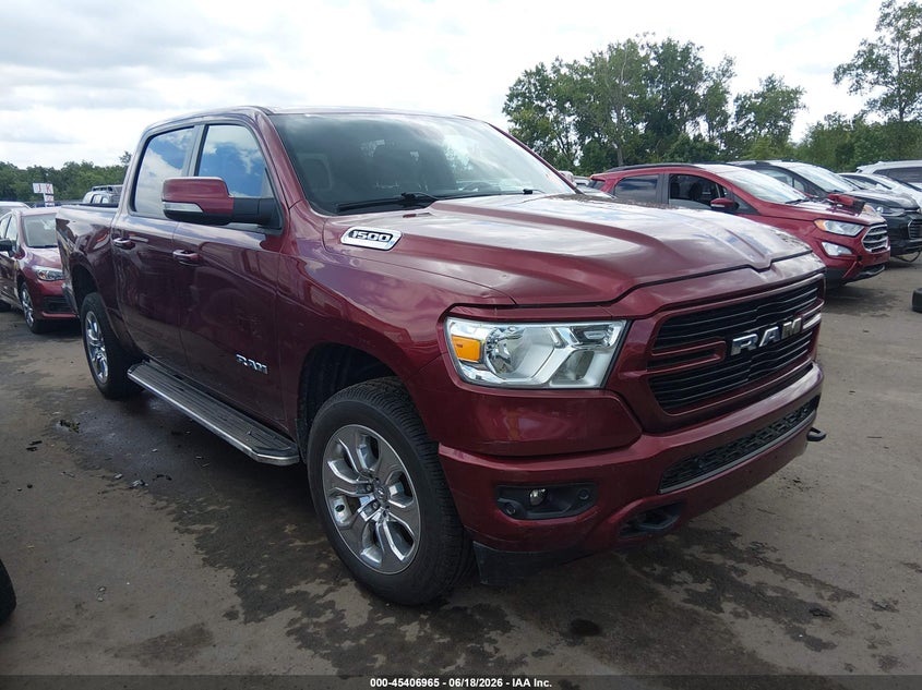 2019 Ram 1500 VIN 1C6RRFFG3KN889491 IAAI salvage auction — HAIL, Salvage (Ohio), sold $6,400 on 2026-07-26 (photo 1)