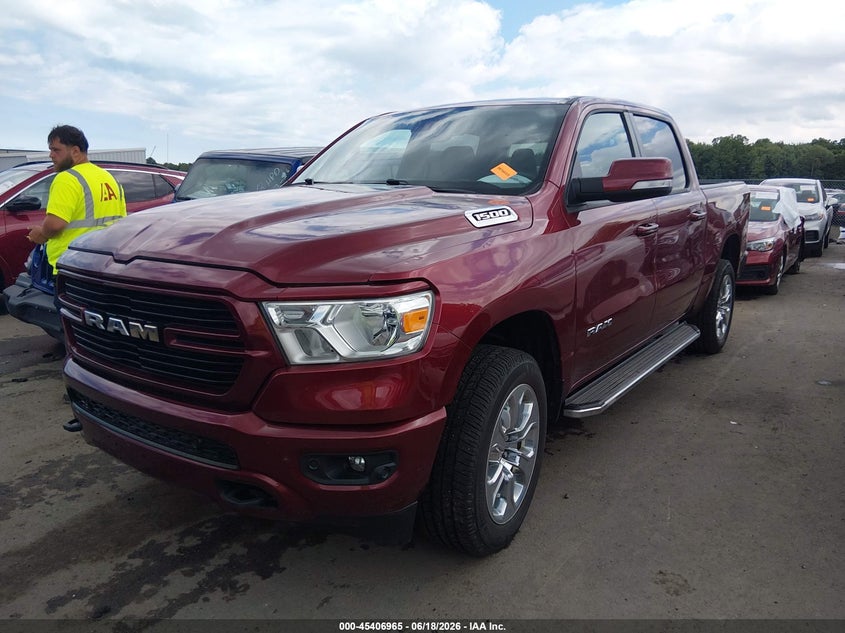 2019 Ram 1500 VIN 1C6RRFFG3KN889491 IAAI salvage auction — HAIL, Salvage (Ohio), sold $6,400 on 2026-07-26 (photo 2)