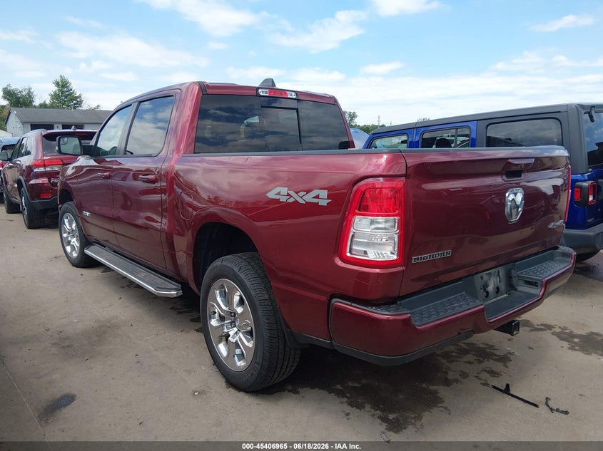 2019 Ram 1500 VIN 1C6RRFFG3KN889491 IAAI salvage auction — HAIL, Salvage (Ohio), sold $6,400 on 2026-07-26 (photo 3)