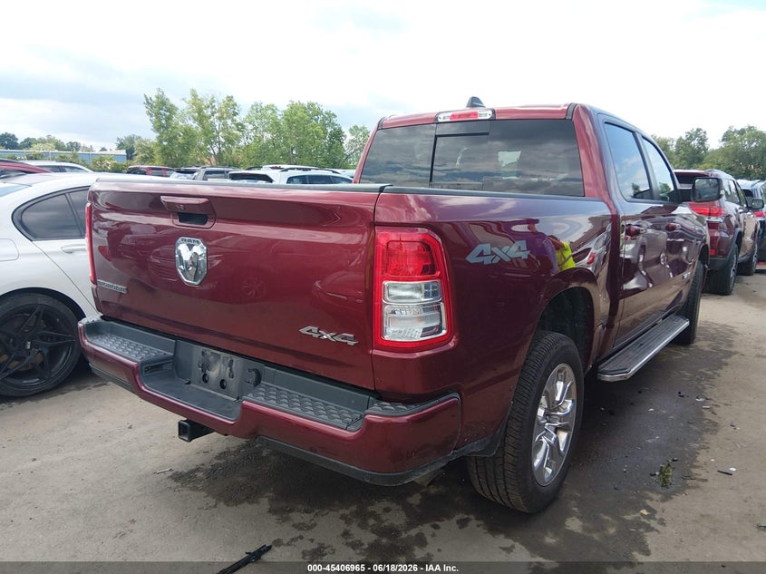 2019 Ram 1500 VIN 1C6RRFFG3KN889491 IAAI salvage auction — HAIL, Salvage (Ohio), sold $6,400 on 2026-07-26 (photo 4)