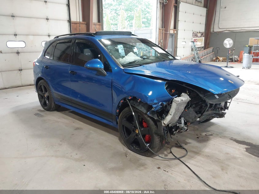 2017 Porsche Cayenne VIN WP1AD2A24HLA83591 IAAI salvage auction — FRONT END, Salvage Title, sold $4,300 on 2026-07-10 (photo 1)