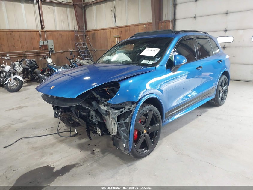 2017 Porsche Cayenne VIN WP1AD2A24HLA83591 IAAI salvage auction — FRONT END, Salvage Title, sold $4,300 on 2026-07-10 (photo 2)
