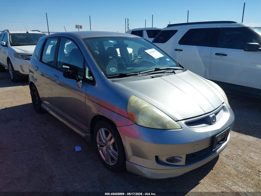 2008 Honda Fit VIN JHMGD38608S063675 IAAI salvage auction — WATER/FLOOD, Salvage (Texas), sold $550 on 2026-07-14 (photo 1)