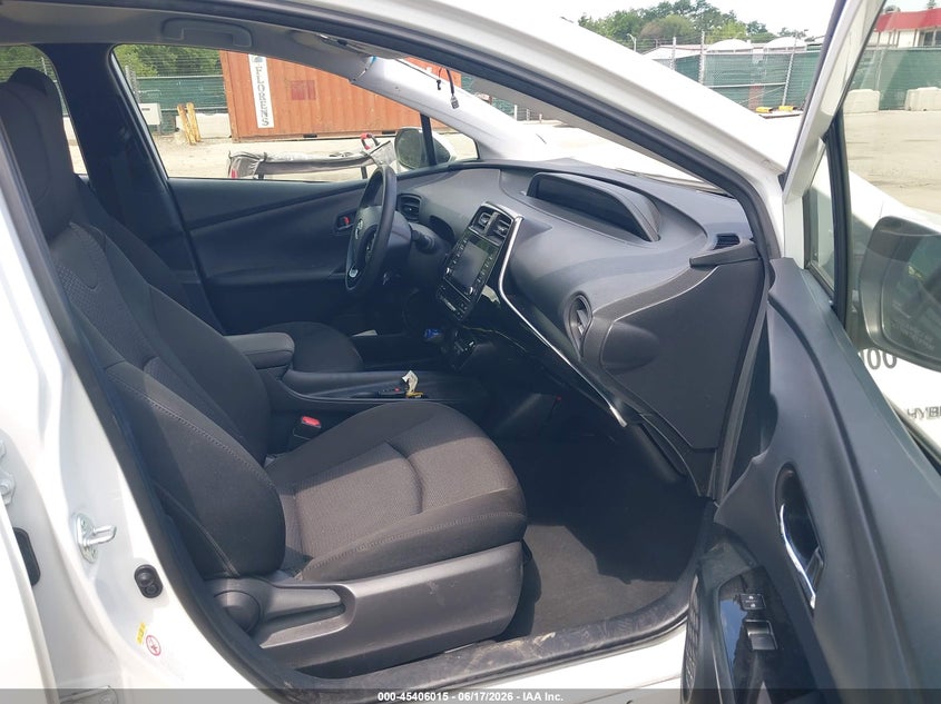 2021 Toyota Prius VIN JTDKAMFU2M3152602 IAAI salvage auction — FRONT END, Salvage - Greater Than 75% (Maryland), sold $8,000 on 2026-07-09 (photo 5)