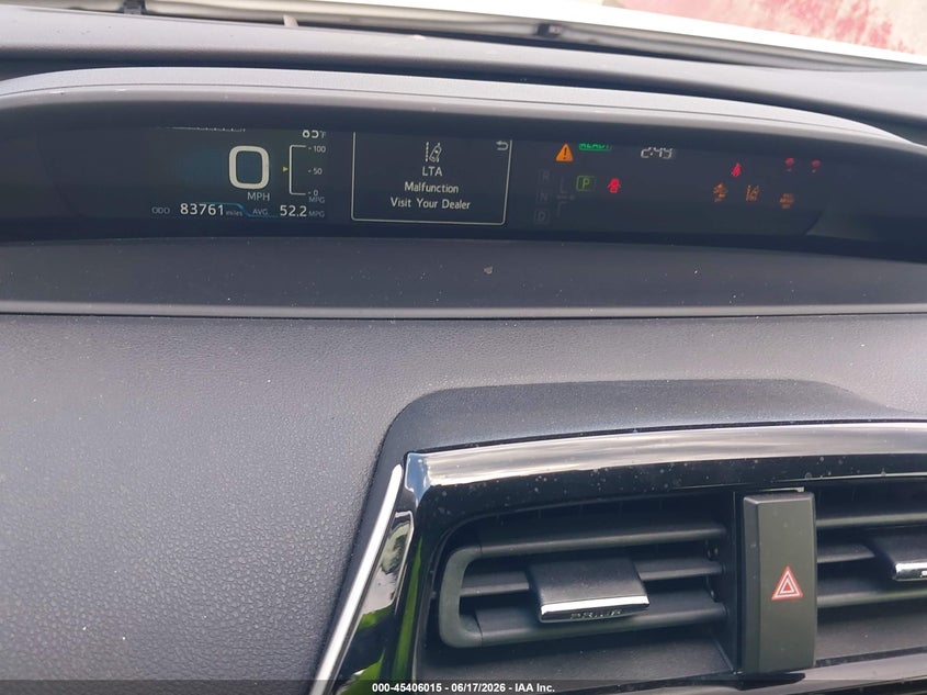 2021 Toyota Prius VIN JTDKAMFU2M3152602 IAAI salvage auction — FRONT END, Salvage - Greater Than 75% (Maryland), sold $8,000 on 2026-07-09 (photo 7)