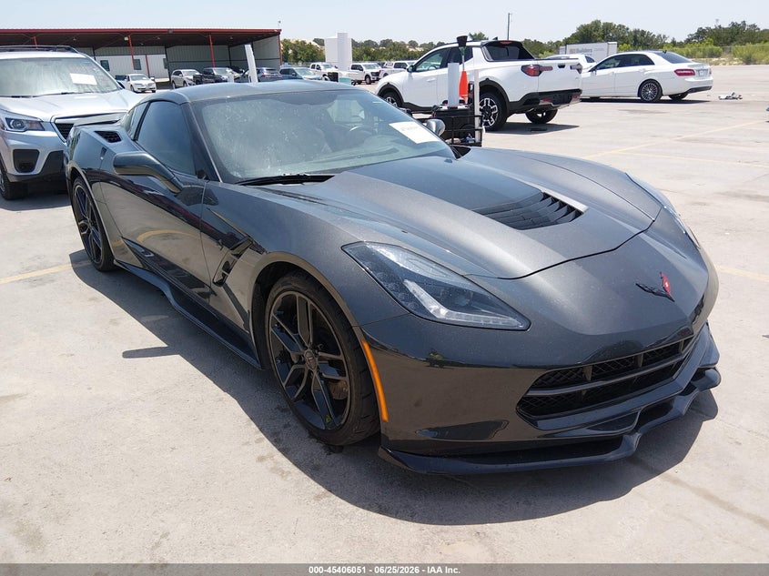 2017 Chevrolet Corvette VIN 1G1YH2D77H5105124 IAAI salvage auction — WATER/FLOOD, Salvage (Texas), sold $26,800 on 2026-07-30 (photo 1)