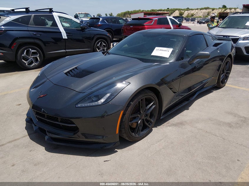 2017 Chevrolet Corvette VIN 1G1YH2D77H5105124 IAAI salvage auction — WATER/FLOOD, Salvage (Texas), sold $26,800 on 2026-07-30 (photo 2)