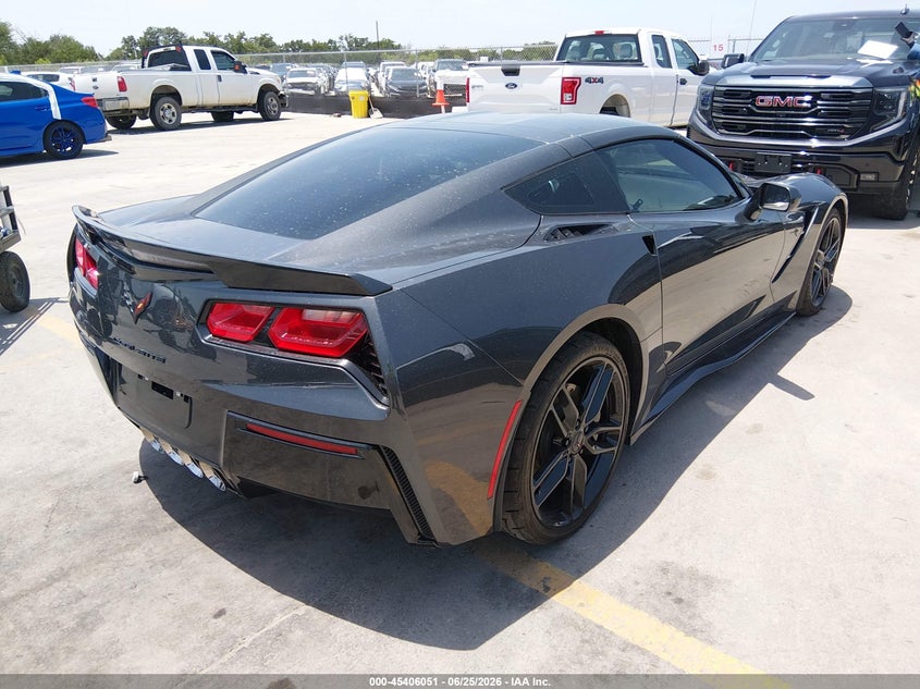 2017 Chevrolet Corvette VIN 1G1YH2D77H5105124 IAAI salvage auction — WATER/FLOOD, Salvage (Texas), sold $26,800 on 2026-07-30 (photo 4)