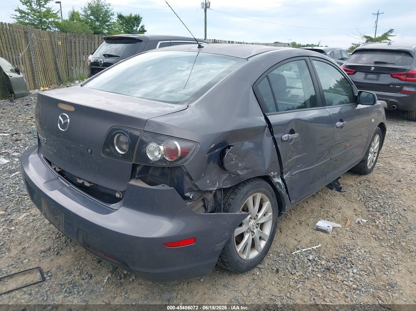 2007 Mazda 3 VIN JM1BK32F471685968 IAAI salvage auction — LEFT SIDE, Clear (Virginia), sold $375 on 2026-07-13 (photo 4)