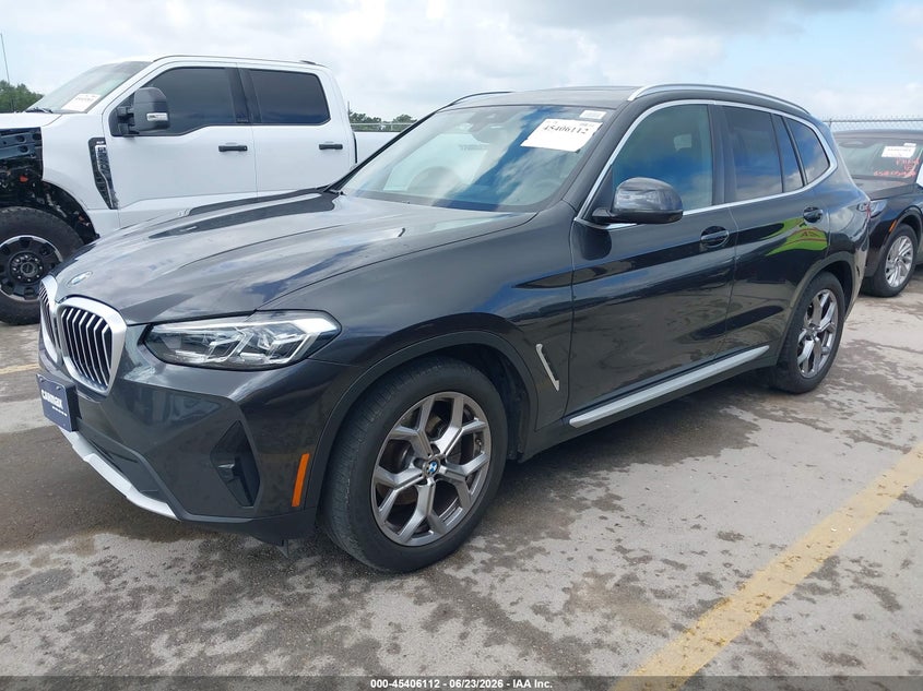2023 BMW X3 VIN 5UX43DP03P9R74064 IAAI salvage auction — WATER/FLOOD, Salvage (Texas), sold $20,050 on 2026-07-30 (photo 2)