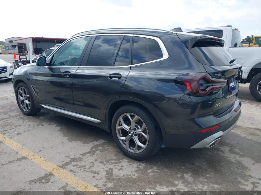 2023 BMW X3 VIN 5UX43DP03P9R74064 IAAI salvage auction — WATER/FLOOD, Salvage (Texas), sold $20,050 on 2026-07-30 (photo 3)