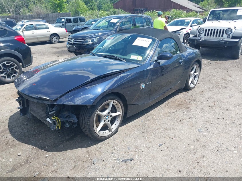 2007 BMW Z4 VIN 4USBU53577LW92469 IAAI salvage auction — FRONT END, Mv-907A (New York), sold $1,350 on 2026-07-24 (photo 2)