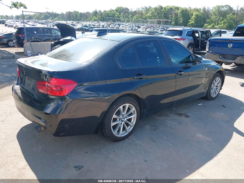 2017 BMW 3er VIN WBA8E5G36HNU43170 IAAI salvage auction — SIDE, Salvage (Florida), sold $1,800 on 2026-07-07 (photo 4)