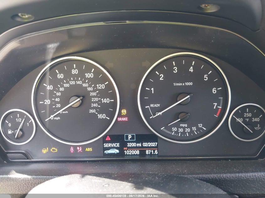 2017 BMW 3er VIN WBA8E5G36HNU43170 IAAI salvage auction — SIDE, Salvage (Florida), sold $1,800 on 2026-07-07 (photo 7)