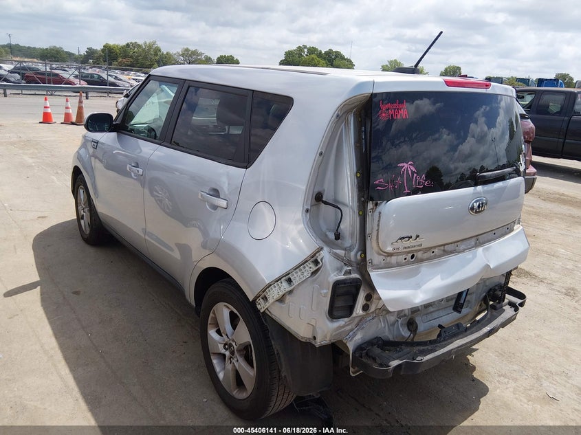 2018 Kia Soul VIN KNDJN2A25J7585491 IAAI salvage auction — REAR END, Salvage (North Carolina), sold $2,150 on 2026-07-06 (photo 3)