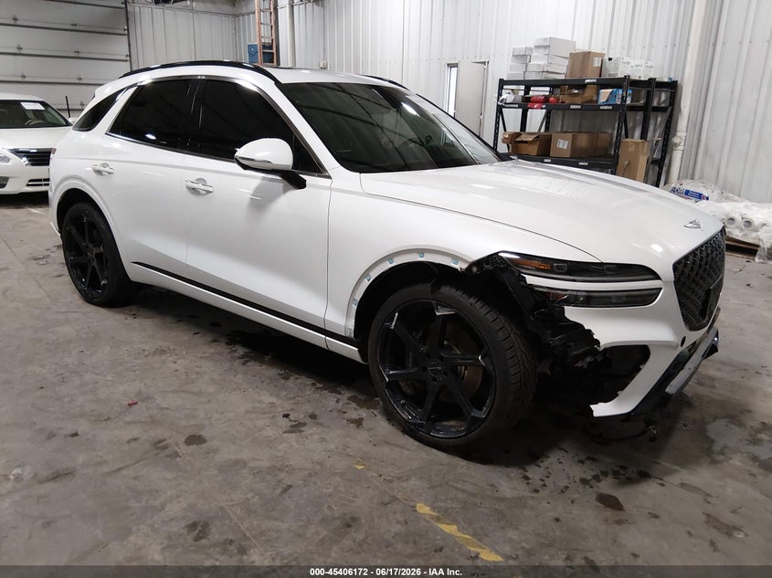 2022 Genesis Gv70 VIN KMUMCDTC0NU037066 IAAI salvage auction — RIGHT FRONT, Salvage (Iowa), sold $11,700 on 2026-07-21 (photo 1)