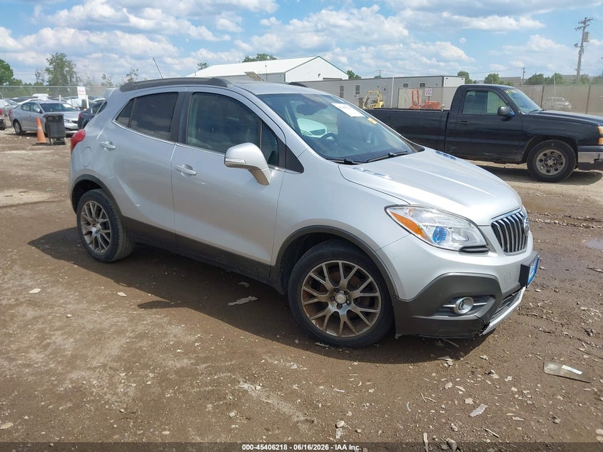 2016 Buick Encore VIN KL4CJ1SM6GB576880 IAAI salvage auction — NORMAL WEAR, Clear (Indiana), sold $475 on 2026-07-18 (photo 1)