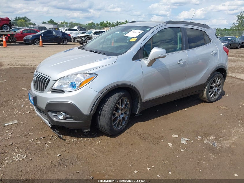 2016 Buick Encore VIN KL4CJ1SM6GB576880 IAAI salvage auction — NORMAL WEAR, Clear (Indiana), sold $475 on 2026-07-18 (photo 2)