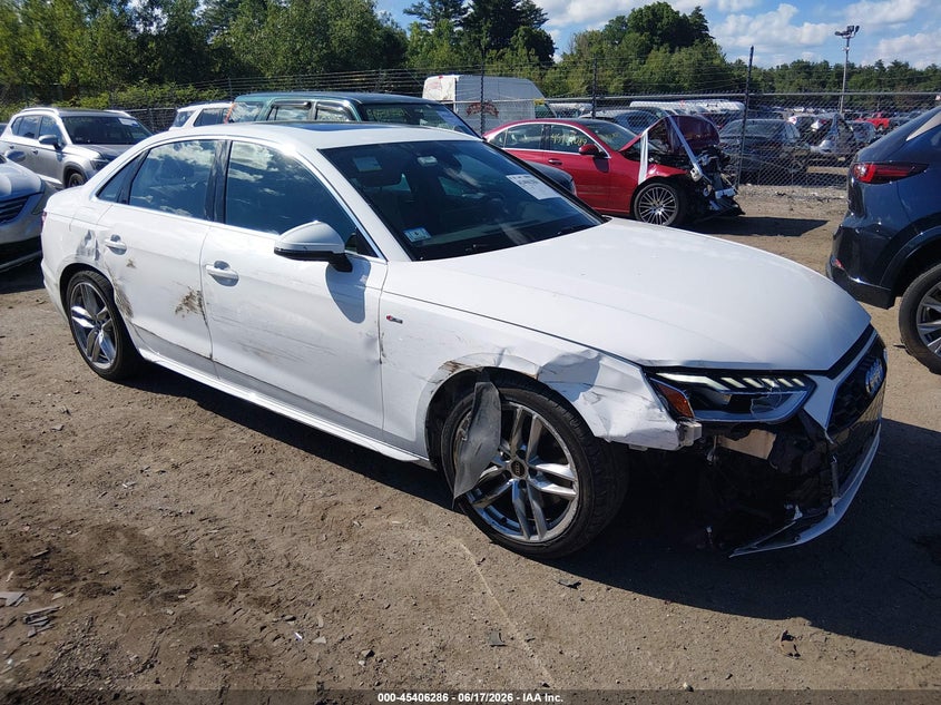 2023 Audi A4 VIN WAUEAAF48PN016315 IAAI salvage auction — SIDE, Salvage Title, sold $7,100 on 2026-08-19 (photo 6)