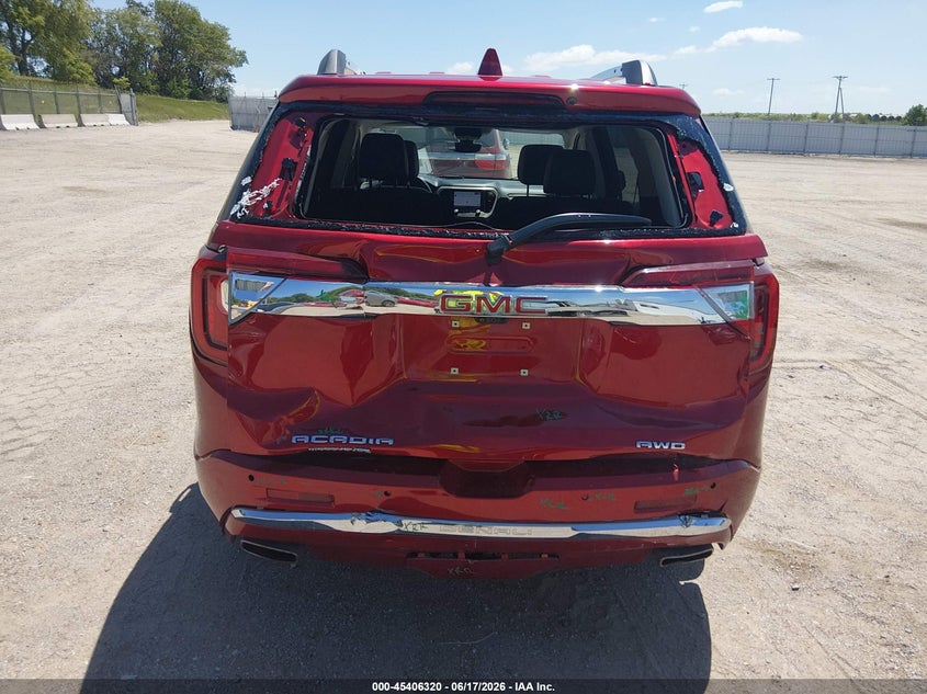 2021 Gmc Acadia VIN 1GKKNXLSXMZ230537 IAAI salvage auction — REAR END, Salvage (Nebraska), sold $10,500 on 2026-07-23 (photo 6)
