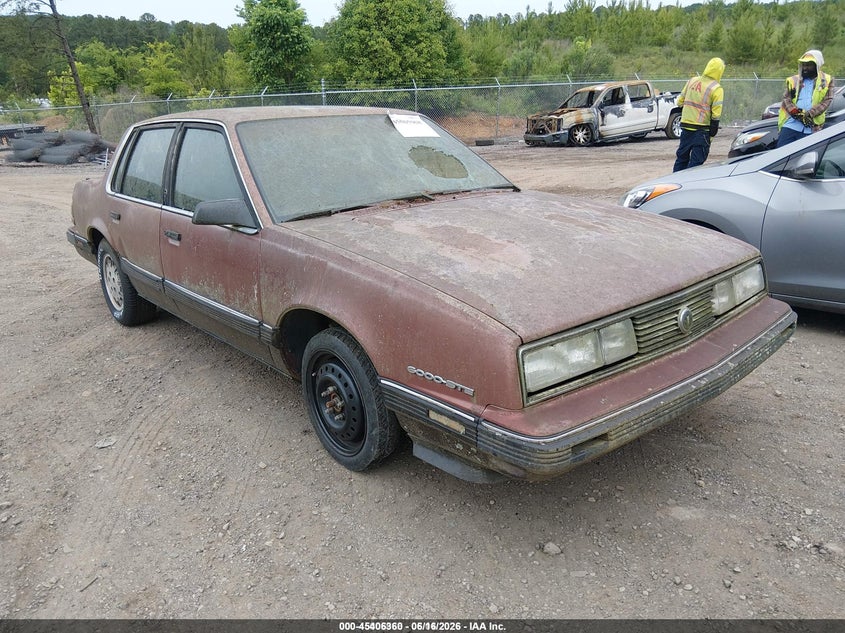 1986 Pontiac 6000 VIN 2G2AH19W5G9278133 IAAI salvage auction — LEFT FRONT, Salvage (Idaho), sold $25 on 2026-07-29 (photo 1)