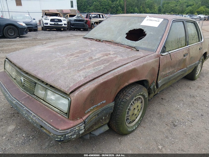 1986 Pontiac 6000 VIN 2G2AH19W5G9278133 IAAI salvage auction — LEFT FRONT, Salvage (Idaho), sold $25 on 2026-07-29 (photo 6)