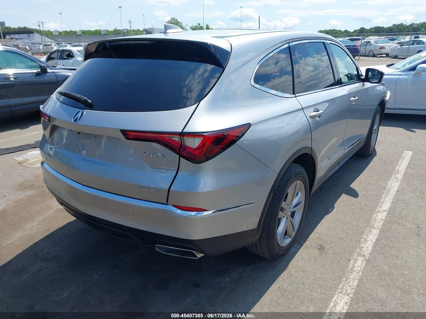 2024 Acura Mdx VIN 5J8YE1H38RL001032 IAAI salvage auction — FRONT END, Salvage Title, sold $9,100 on 2026-08-30 (photo 4)