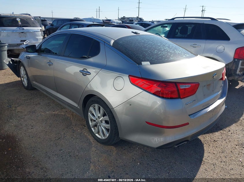 2015 Kia Optima VIN 5XXGN4A70FG351341 IAAI salvage auction — FRONT END, Salvage (Texas), sold $725 on 2026-07-28 (photo 3)