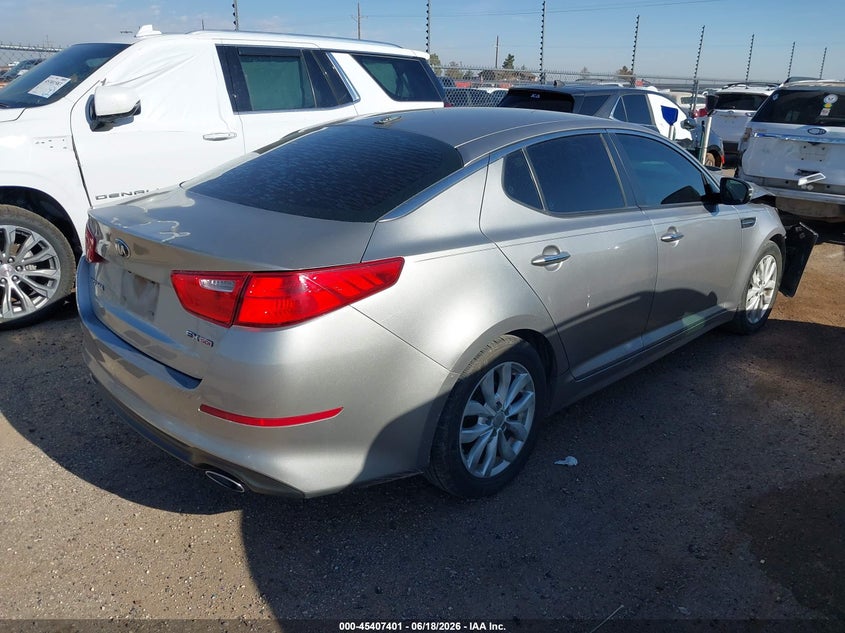 2015 Kia Optima VIN 5XXGN4A70FG351341 IAAI salvage auction — FRONT END, Salvage (Texas), sold $725 on 2026-07-28 (photo 4)