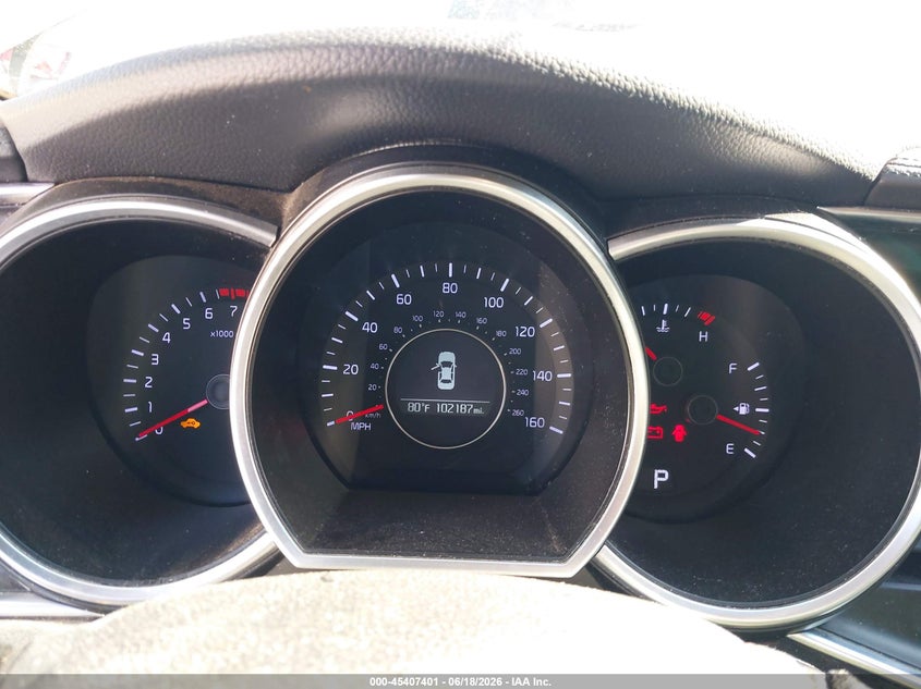 2015 Kia Optima VIN 5XXGN4A70FG351341 IAAI salvage auction — FRONT END, Salvage (Texas), sold $725 on 2026-07-28 (photo 7)