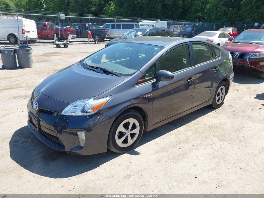 2014 Toyota Prius VIN JTDKN3DU7E1808534 IAAI salvage auction — NORMAL WEAR, Clear (Maryland), sold $125 on 2026-07-28 (photo 2)