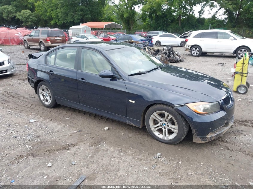 2008 BMW 3 series VIN WBAVA37588NL57024 IAAI salvage auction — REAR END, Salvage (Georgia), sold $275 on 2026-07-31 (photo 1)