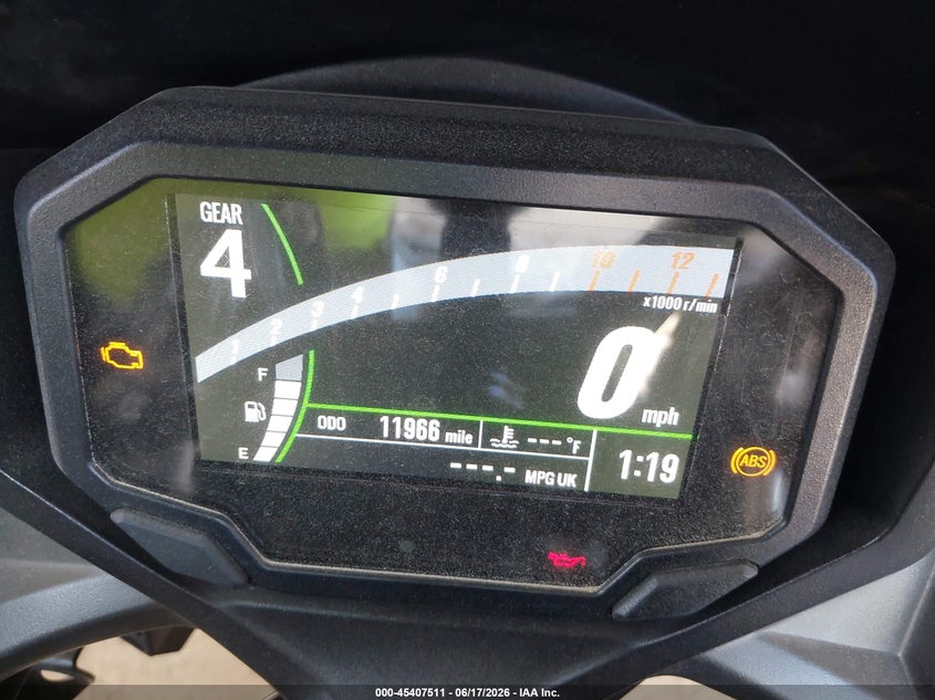 2022 Kawasaki Ninja VIN ML5EXEM12NDA59937 IAAI salvage auction — SIDE, Salvage (California), sold $1,700 on 2026-07-15 (photo 7)