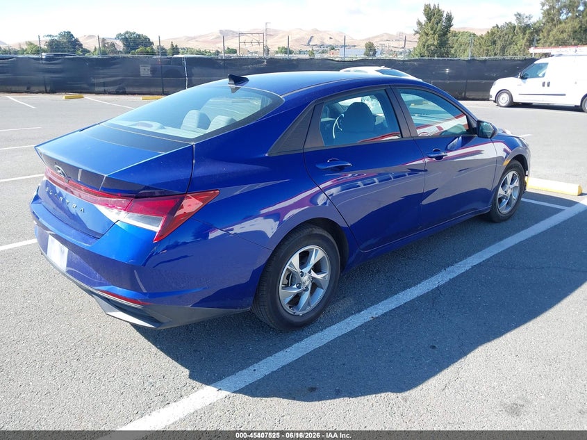 2021 Hyundai Elantra VIN 5NPLL4AGXMH045236 IAAI salvage auction — NORMAL WEAR, SF97 (California), sold $25 on 2026-07-30 (photo 4)
