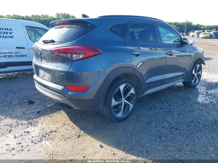 2018 Hyundai Tucson VIN KM8J3CA24JU754750 IAAI salvage auction — LEFT FRONT, Salvage Title, sold $2,225 on 2026-07-29 (photo 4)