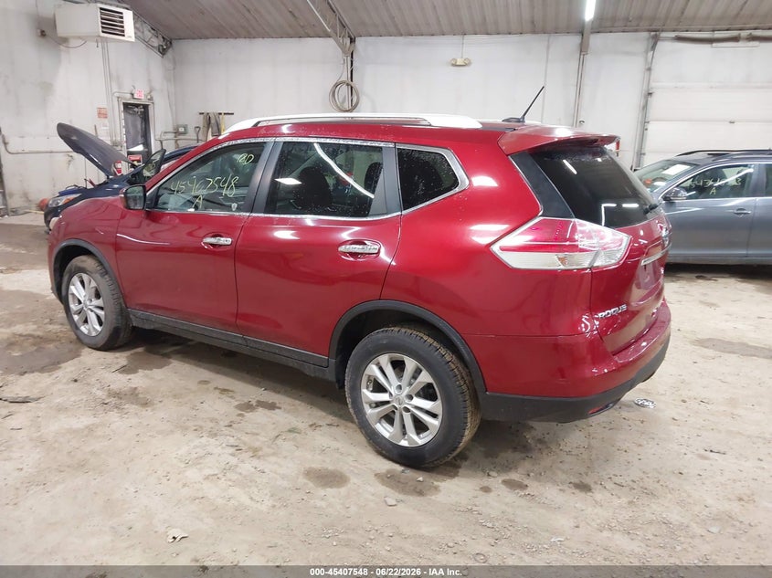 2015 Nissan Rogue VIN KNMAT2MV2FP536137 IAAI salvage auction — SIDE, Salvage Title, sold $1,450 on 2026-07-30 (photo 3)