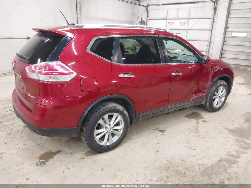 2015 Nissan Rogue VIN KNMAT2MV2FP536137 IAAI salvage auction — SIDE, Salvage Title, sold $1,450 on 2026-07-30 (photo 4)