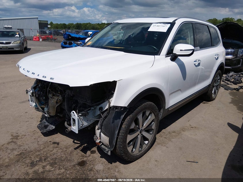 2022 Kia Telluride VIN 5XYP6DHC5NG294208 IAAI salvage auction — FRONT END, Salvage (Ohio), sold $4,550 on 2026-07-21 (photo 2)