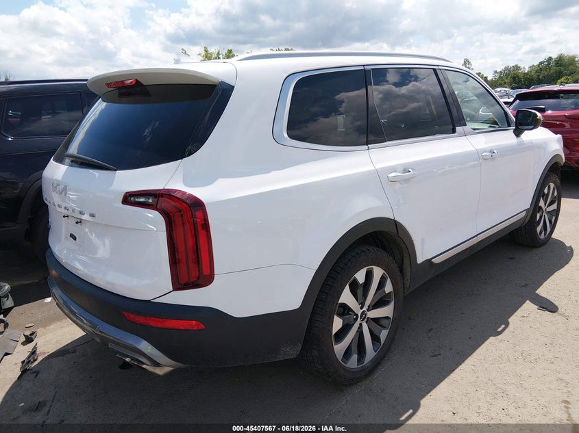 2022 Kia Telluride VIN 5XYP6DHC5NG294208 IAAI salvage auction — FRONT END, Salvage (Ohio), sold $4,550 on 2026-07-21 (photo 4)