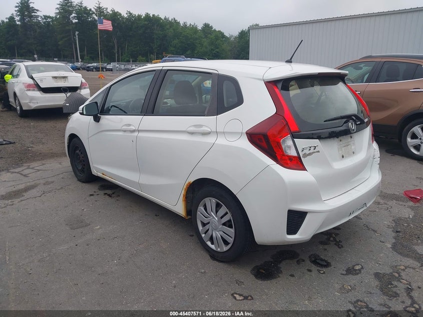 2016 Honda Fit VIN JHMGK5H57GX014144 IAAI salvage auction — REAR END, Salvage (Massachusetts), sold $2,275 on 2026-07-17 (photo 3)
