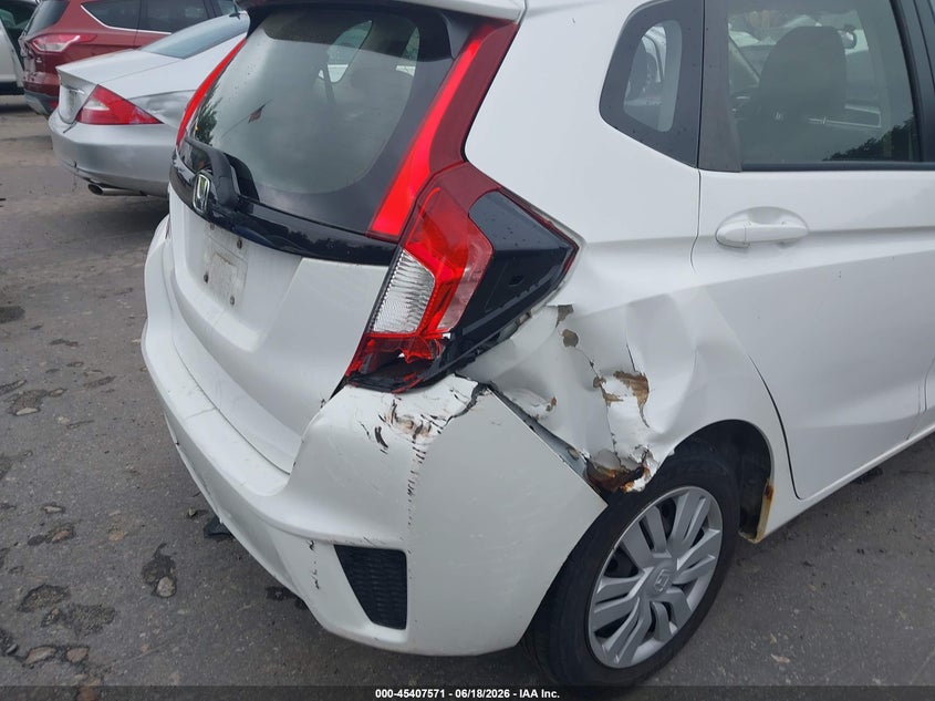 2016 Honda Fit VIN JHMGK5H57GX014144 IAAI salvage auction — REAR END, Salvage (Massachusetts), sold $2,275 on 2026-07-17 (photo 6)