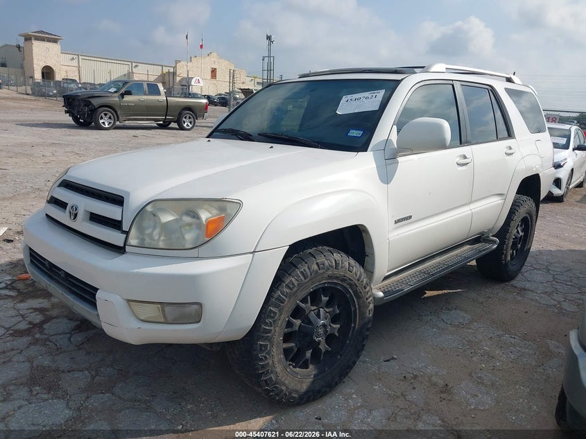 2003 Toyota 4runner VIN JTEZU17R430012920 IAAI salvage auction — REPOSSESSION, Original (Texas), sold $2,100 on 2026-07-27 (photo 2)