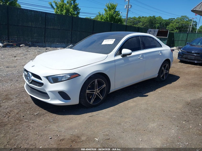 2021 Mercedes-benz A-klasse VIN W1K3G4FB9MJ300585 IAAI salvage auction — FRONT END, Salvage Title, sold $6,900 on 2026-07-14 (photo 2)