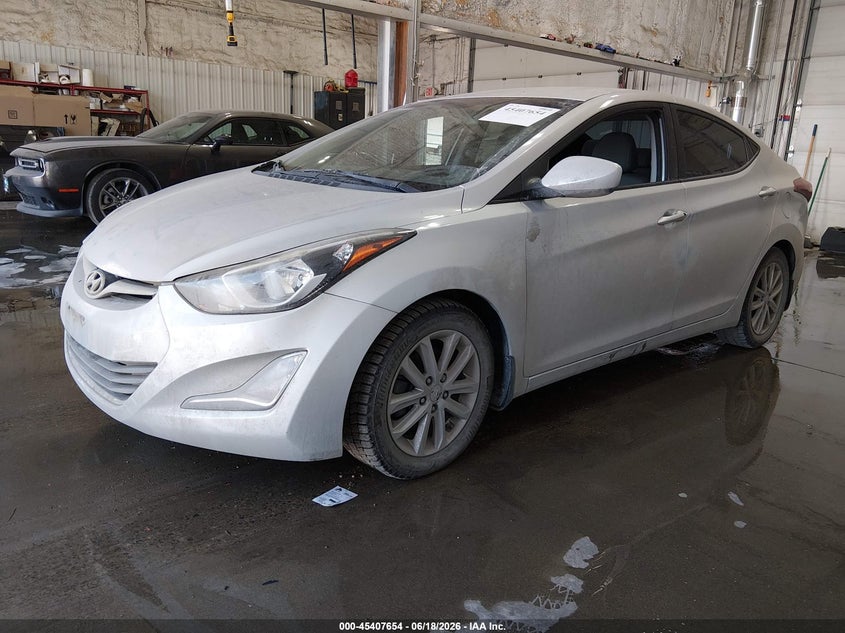 2014 Hyundai Elantra VIN KMHDH4AE1EU166504 IAAI salvage auction — NORMAL WEAR, Original (Alaska), sold $25 on 2026-07-17 (photo 2)