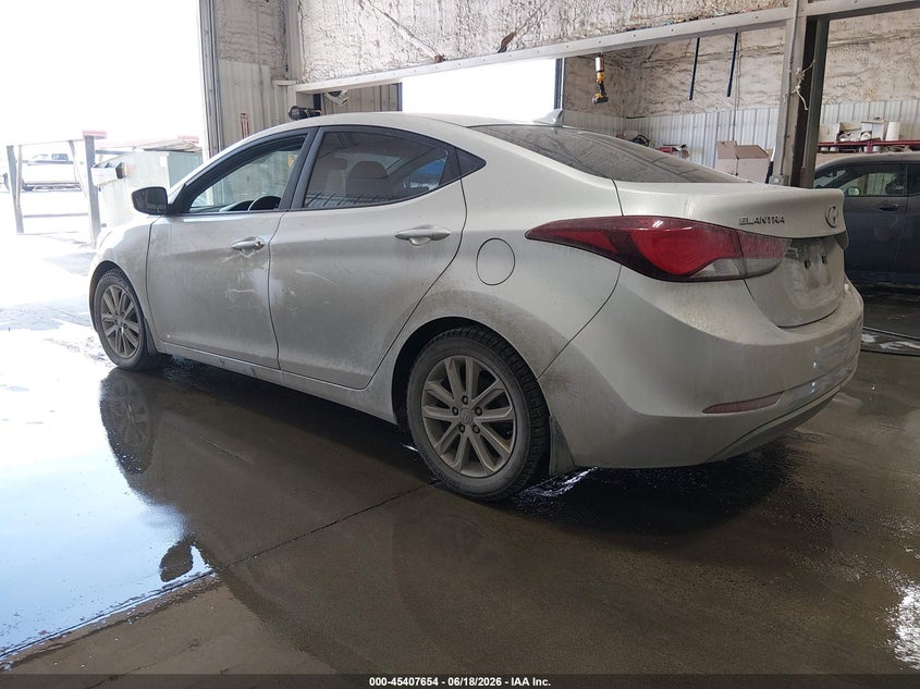 2014 Hyundai Elantra VIN KMHDH4AE1EU166504 IAAI salvage auction — NORMAL WEAR, Original (Alaska), sold $25 on 2026-07-17 (photo 3)