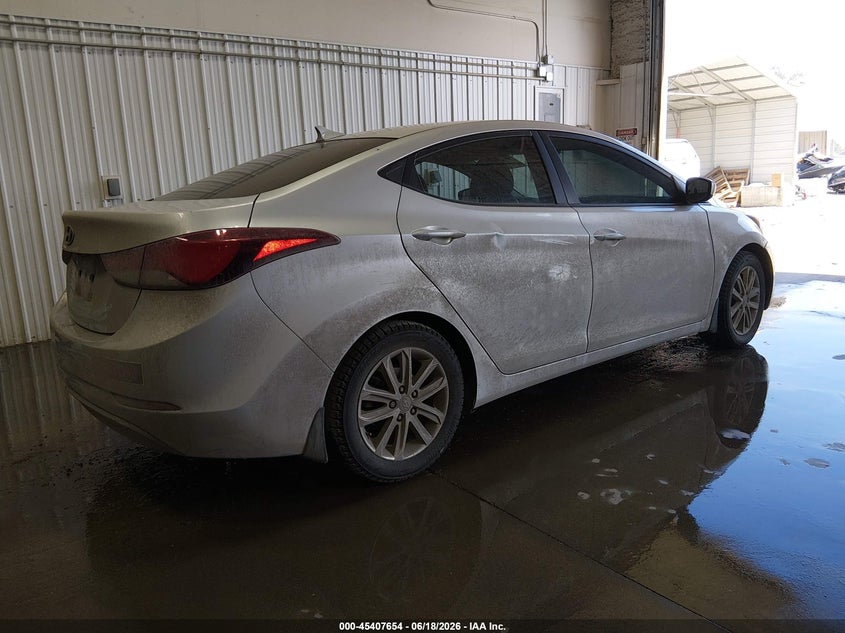 2014 Hyundai Elantra VIN KMHDH4AE1EU166504 IAAI salvage auction — NORMAL WEAR, Original (Alaska), sold $25 on 2026-07-17 (photo 4)