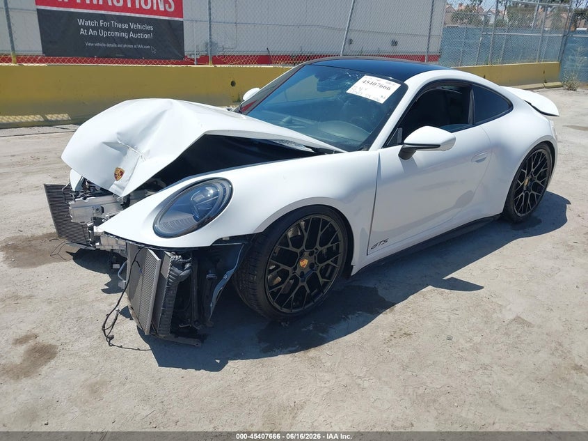 2023 Porsche 911 VIN WP0AB2A96PS220751 IAAI salvage auction — FRONT END, Wait Title, sold $57,000 on 2026-08-24 (photo 2)