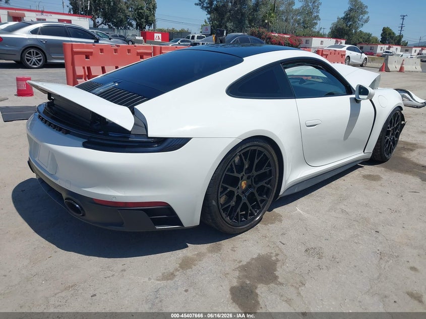2023 Porsche 911 VIN WP0AB2A96PS220751 IAAI salvage auction — FRONT END, Wait Title, sold $57,000 on 2026-08-24 (photo 4)