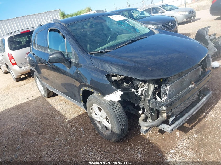 2021 Chevrolet Trax VIN KL7CJLSM9MB374836 IAAI salvage auction — FRONT END, Salvage Title, sold $950 on 2026-07-30 (photo 1)