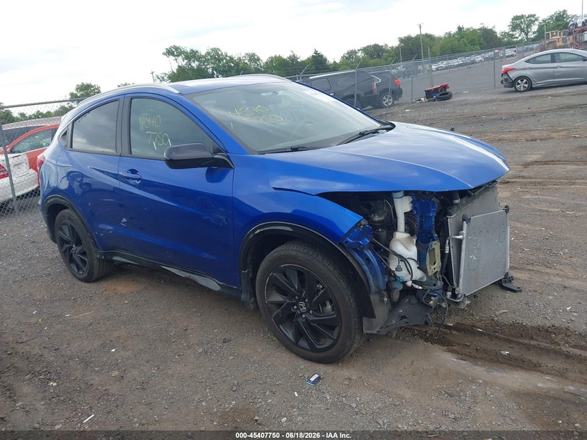 2021 Honda Hr-v VIN 3CZRU6H15MM740149 IAAI salvage auction — FRONT END, Salvage (Virginia), sold $4,150 on 2026-07-09 (photo 1)